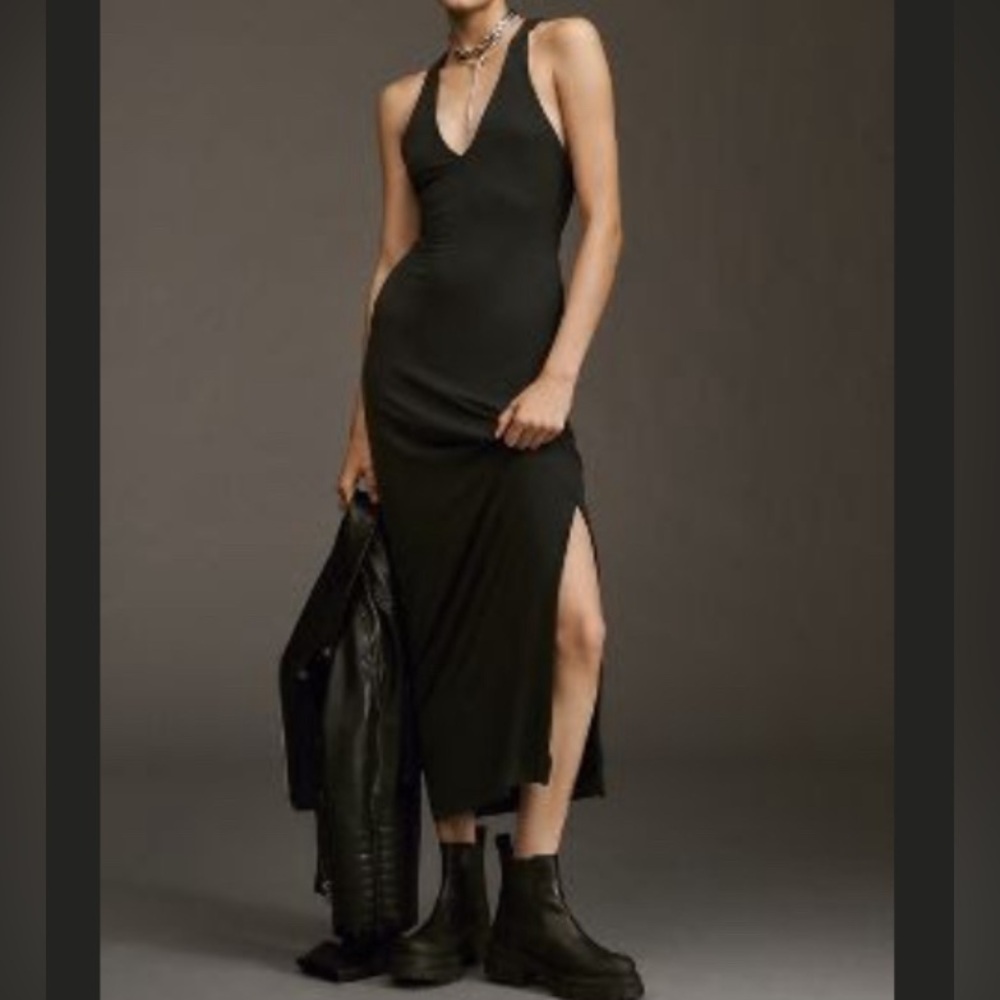 ANTHROPOLOGIE SLEEVELESS SLIM KNIT MAXI DRESS